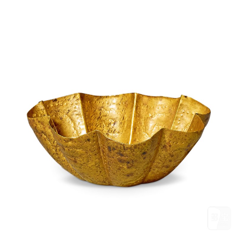 明 纯金花形杯